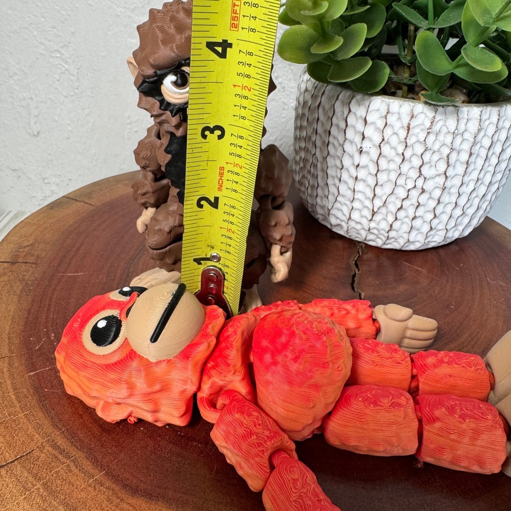 Punch The Monkey & His Orangutan Plush Fidget Toy 3D Printed - Picture 9 of 9